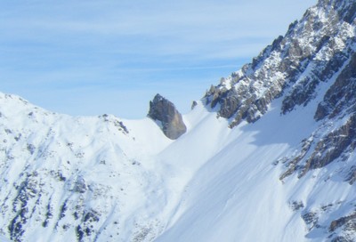 Vue depuis la combe du col du Vallon Vue depuis la combe du col du Vallon
