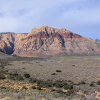 Panorama des Red Rocks depuis la scenic road