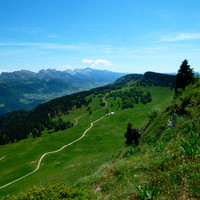 Vue de la crête de la Molière, coté Sud