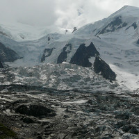 Les Grands Mulets depuis les Glaciers