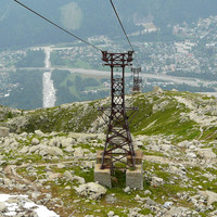 Téléphérique des Glaciers (ligne de moyenne tension à ce jour)