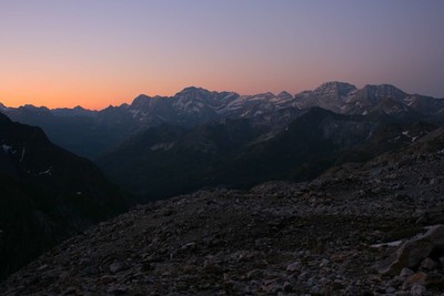 Levé de soleil au dessus de Gavarnie