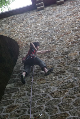 P2 W/Emmanuel dans Jardins suspendus/6a+ 