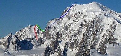 Parete N Aiguille Blanche e Cresta Peuterey