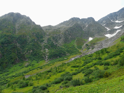 A gauche le Gros Béchar et bien à droite le couloir NW 