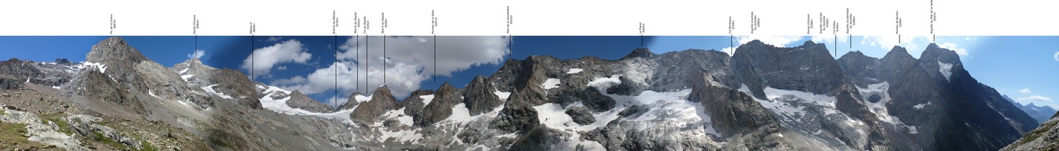 Panorama depuis le refuge de la Selle