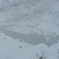 Le lac Gelé (mont Glacier) un jour de juillet