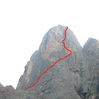  Sass Maor - schizzo Via Solleder