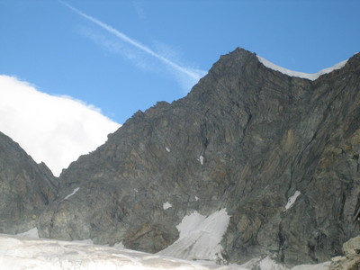 Arête SSW du Trifthorn, vue de la Rothornhütte