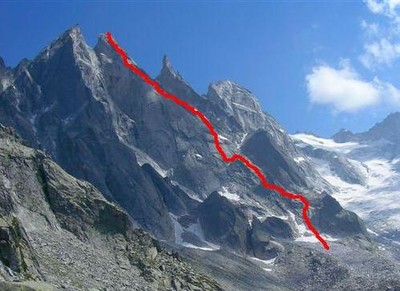  Pioda di Sciora - schizzo Via Bramani