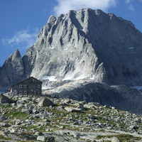 Refuge Gianetti et piz Badile