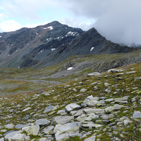 La pointe des Trois Lacs et la pointe de Drône en fond 