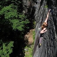 La Bleue - crux de Seppuku Direct 5.12a