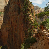 Angels Landing seen from the trail
