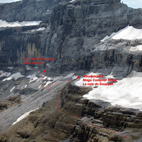 Tour du Marboré - Face Nord - Accès aux Voies