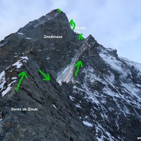 L'arête Zmutt, depuis la fin de la neige