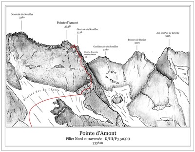 Pointe d'Amont: Pilier N Pointe d'Amont: Pilier N