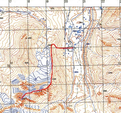 Itinéraire depuis le camp de base Achik Tash Itinéraire depuis le camp de base Achik Tash
