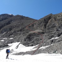 2è possibilité descente tour Boussine depuis le point 3386