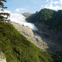 Niveau du glacier des Bossons au 15 août 2011
