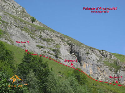 Val d'Azun - Falaise d'Arrayoulet Val d'Azun - Falaise d'Arrayoulet