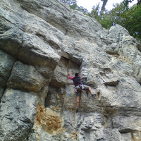 Dave dans Innamoramento, secteur Panorama, Plagne, Suisse.