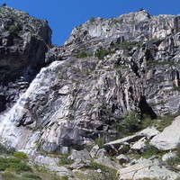 Cascade d'en bas : vue générale de la paroi