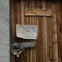 Cabane du Vallon des Aoupets - Sympathique message