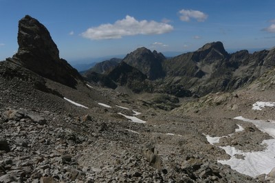 Vallon de la Fous (partie supérieure) et Cime de la Fous