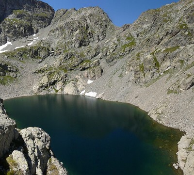 Le Collet de la Charnassère au dessus du Lac Gelé