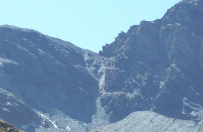 grand col attention risque de chute de pierre(passage de bouquetin & chamois par le haut)erick surveillent juillet/aout