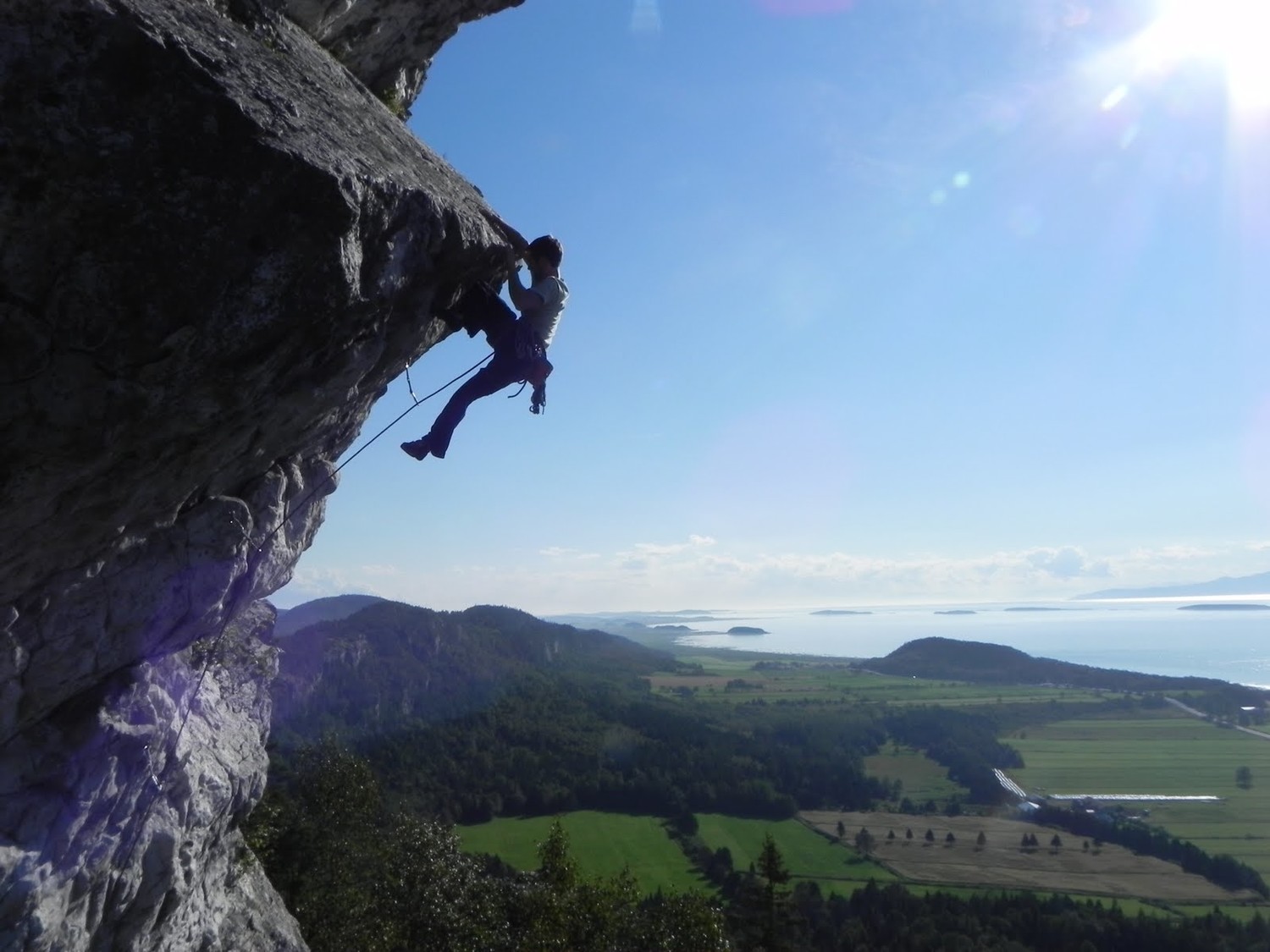 Kamouraska : Crux de Moby Dick 5.11b