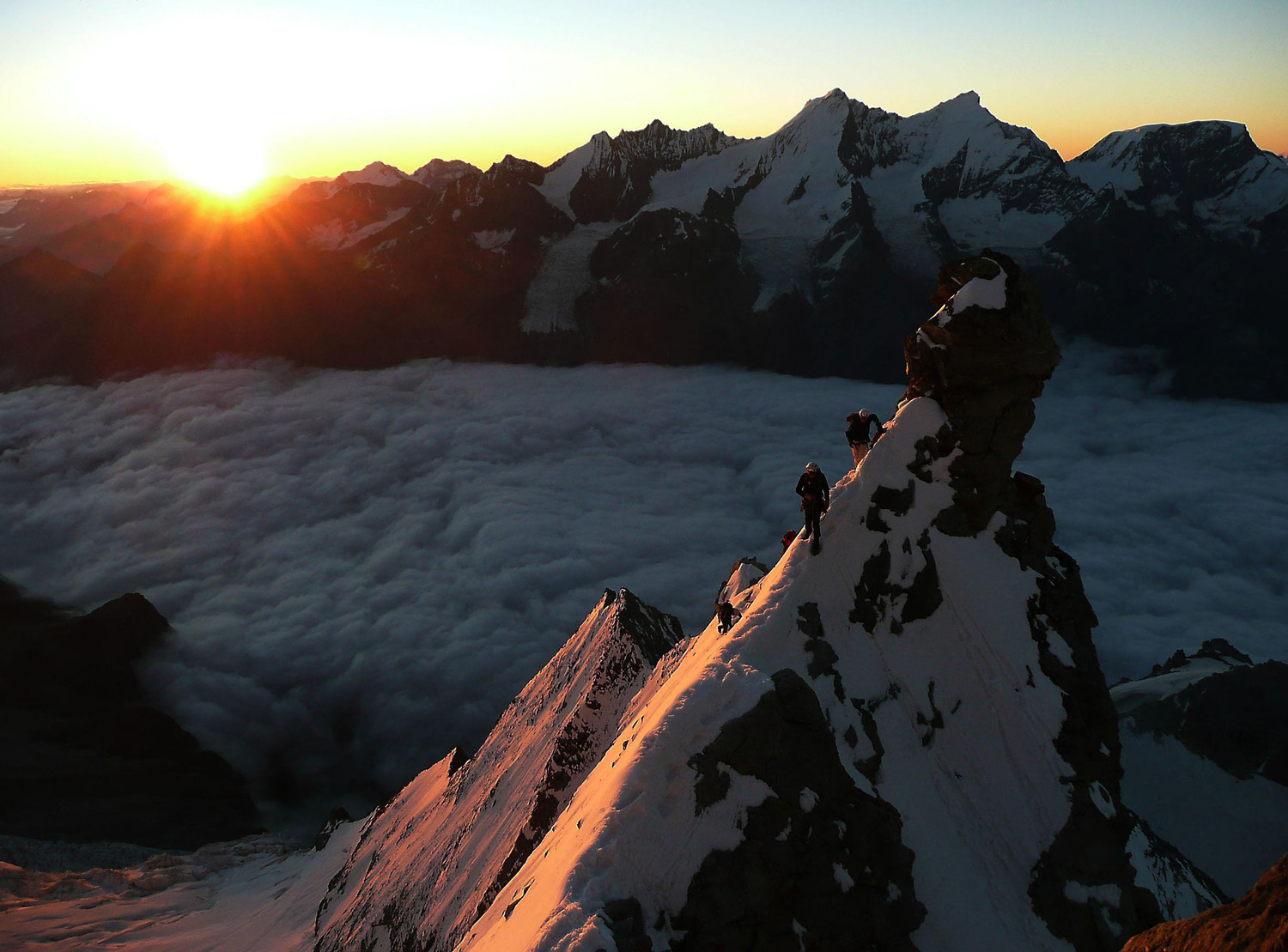 Lochmatterturm, arête E du Weisshorn