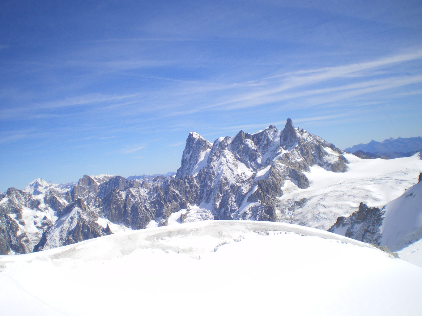 Aiguille du Midi Face S voie RébuffatBaquet