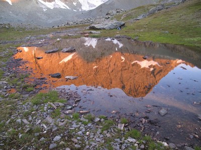 Reflet matinal sur la Bessanèse