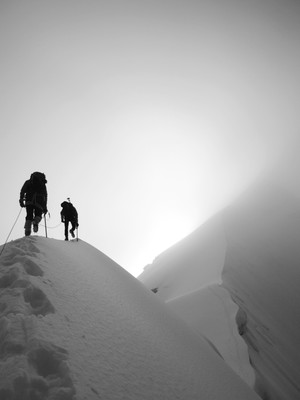 Ressaut avant le sommet - Pequeno Alpamayo