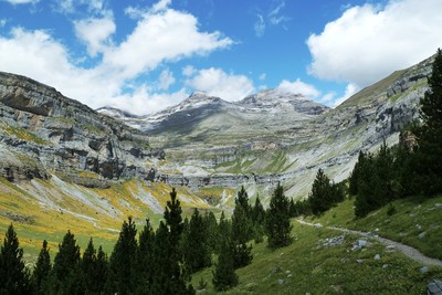 Le Mont Perdu depuis le Canyon d'Ordesa