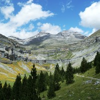 Le Mont Perdu depuis le Canyon d'Ordesa