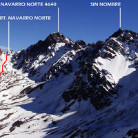 Ruta de ascenso Pico Navarro Sur                               