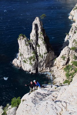 La "mer profonde et bleue" devant l'aiguille de l'Eissadon