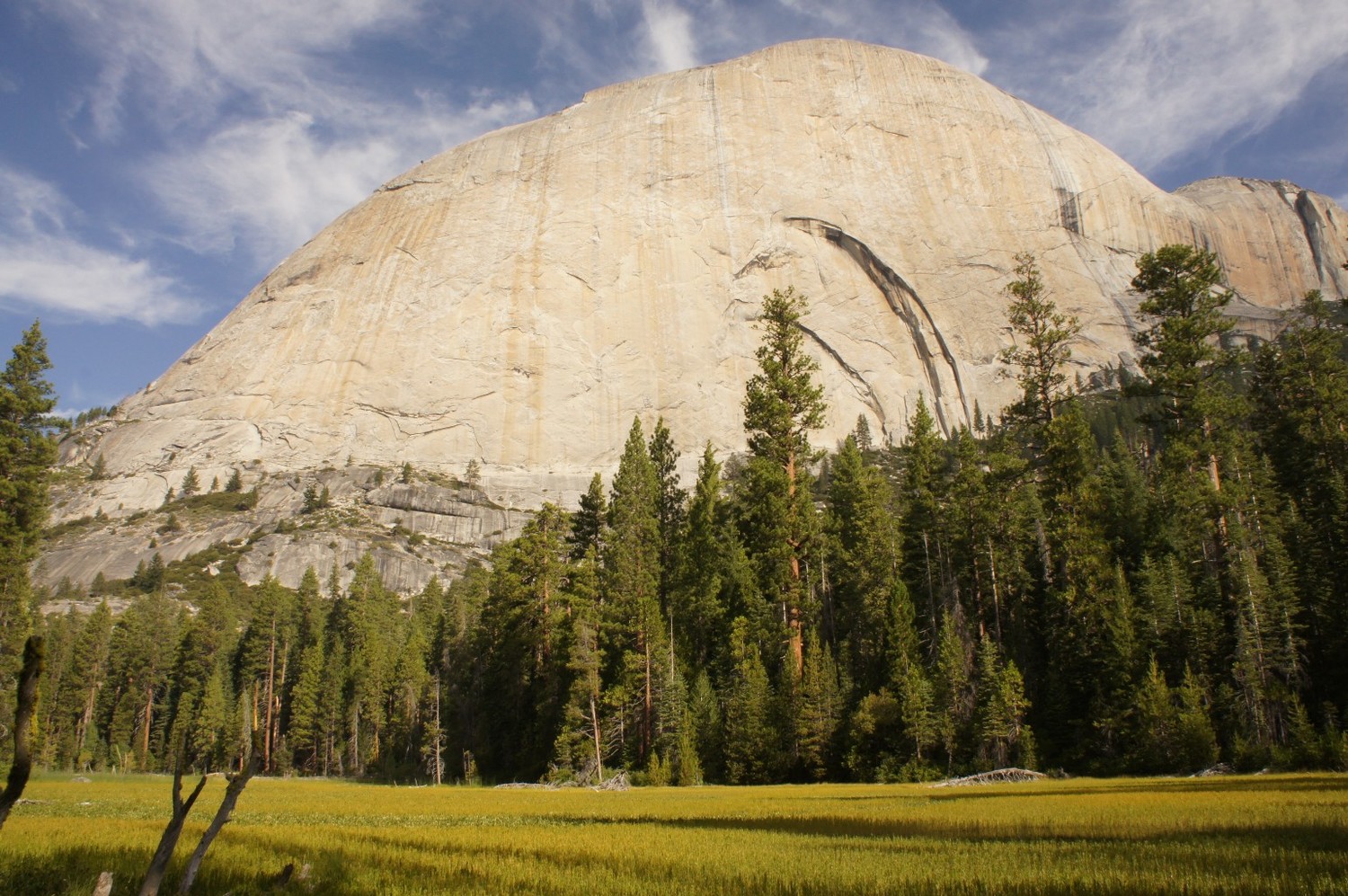 Face Sud du Half Dome pendant l'approche!