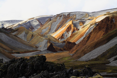 rayon sur les ocres de Landmannalaugar