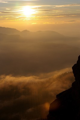 Dent de Crolles : Coucher de soleil depuis le sommet