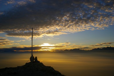 Dent de Crolles : Contemplation au lever du soleil