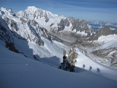 Panorama Mont-blanc depuis la pointe Isabelle Panorama Mont-blanc depuis la pointe Isabelle