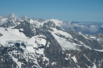 Aiguille d'Argentière, Aiguille du Chardonnet, Aiguilles Dorées, Glacier du Trient, Combin de Corbassière , Petit Combin, par omα