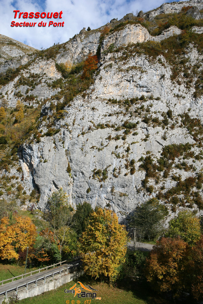 Falaise de Trassouet - Secteur du Pont
