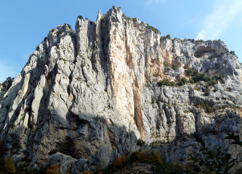 Vue d'ensemble de la falaise des Malines.
