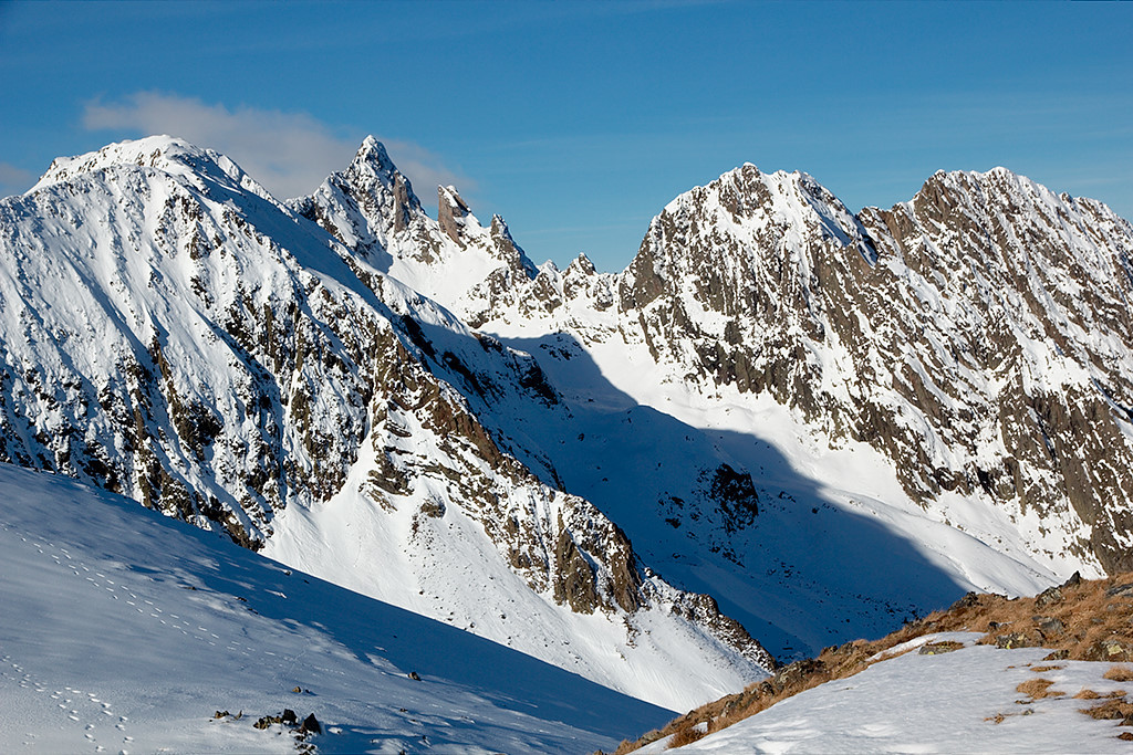 Pic de la Mine, pic de la Frèche depuis soum de l'Escalette