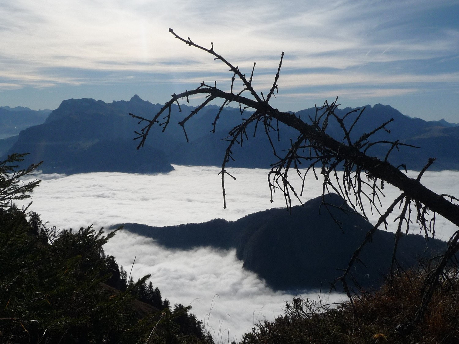 Mer de nuages et Aravis